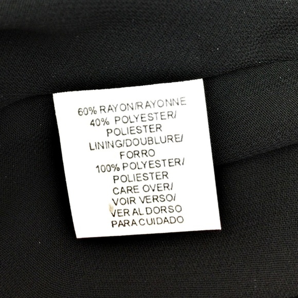 ANNE KLEIN Black Textured Velvet A-Line Skirt Sz 8 - Picture 7 of 8